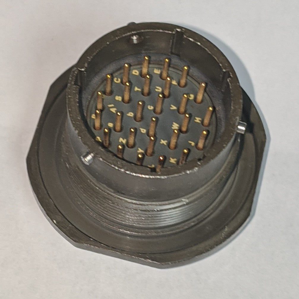 ( OS_851-07A20-27P50-46 ) SOURIAU CONNECTOR    26 Position Circular Connector Receptacle, Male Pins Solder