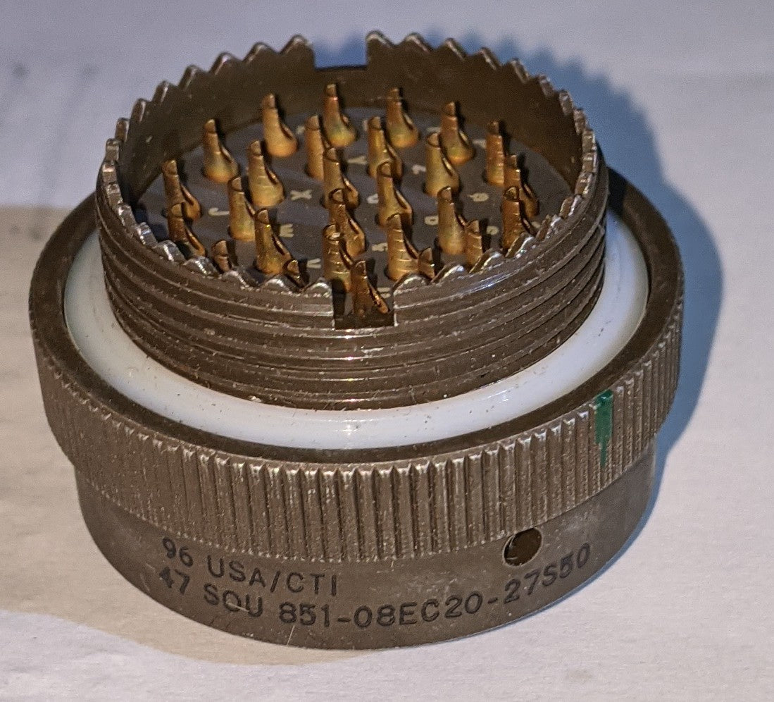 ( OS_851-08EC20-27S50 ) SOURIAU CONNECTOR  CONN PLUG FMALE 27POS SOLDER CUP