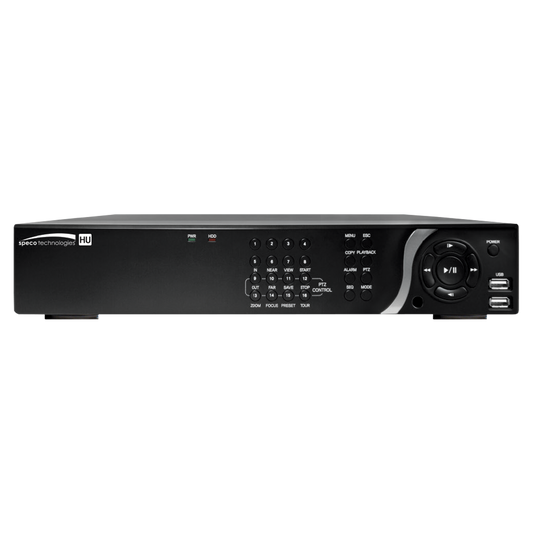 ( speco_D16HU8TB ) 16 Channel 4K IP/TVI Hybrid Recorder TAA- 8TB