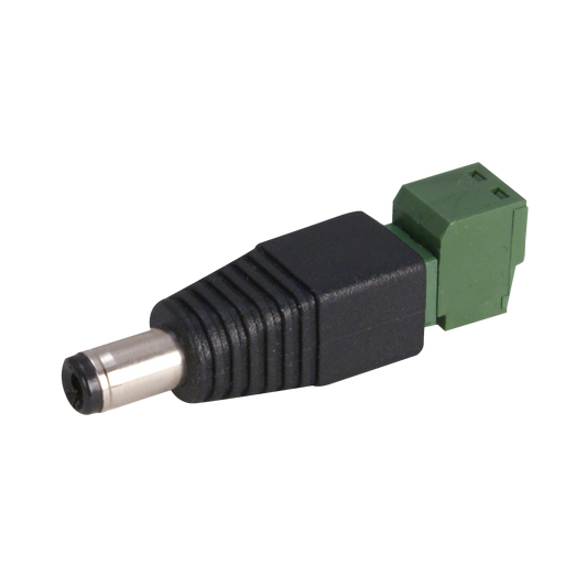 ( speco_DCPLGBLOKM ) DC Plug to Terminal Block - MALE (pack of 10)