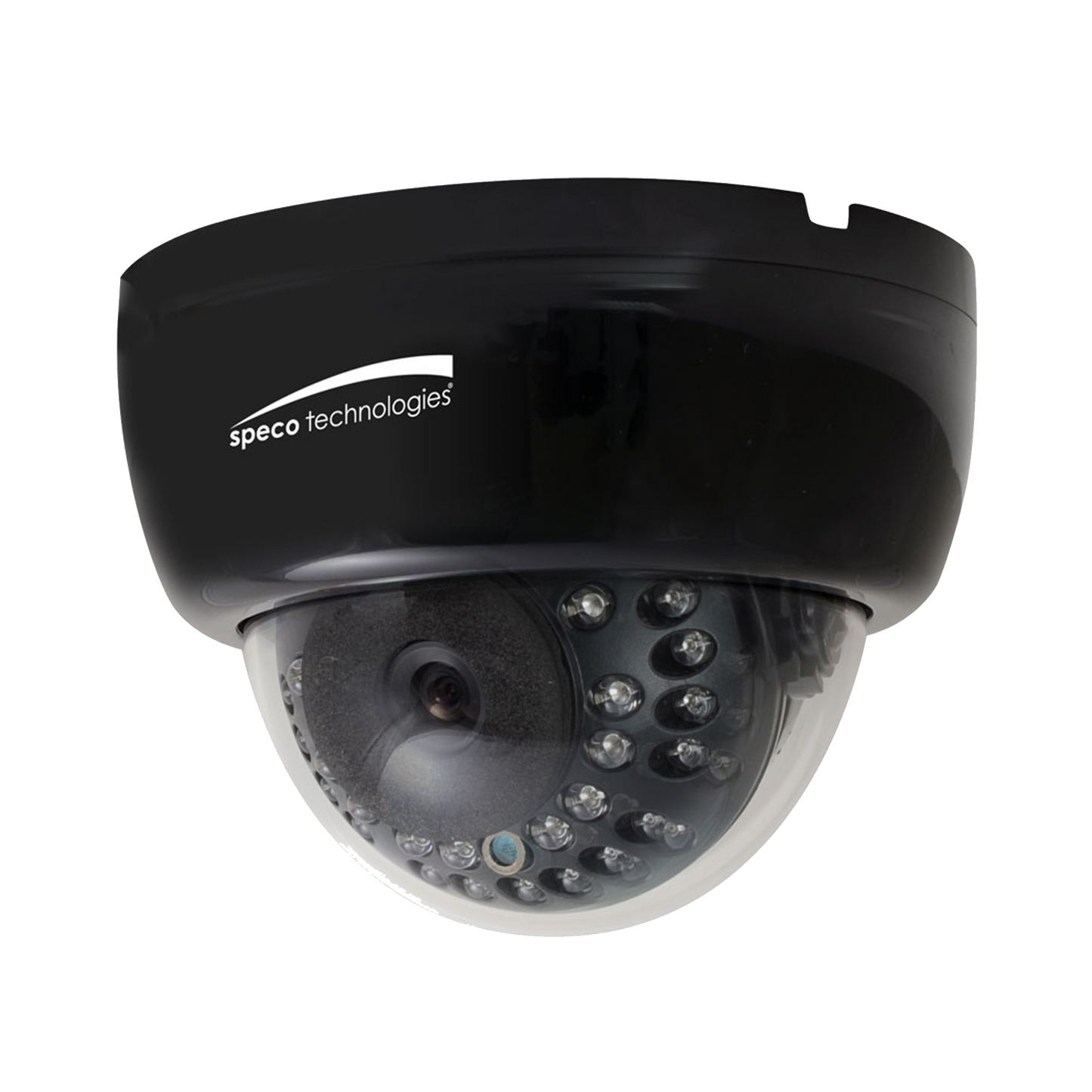 ( speco_HLED33DTB ) 2MP HD-TVI Indoor Dome w/IR, 2.8-12mm VF Lens, 12/24V, Black Housing, TAA