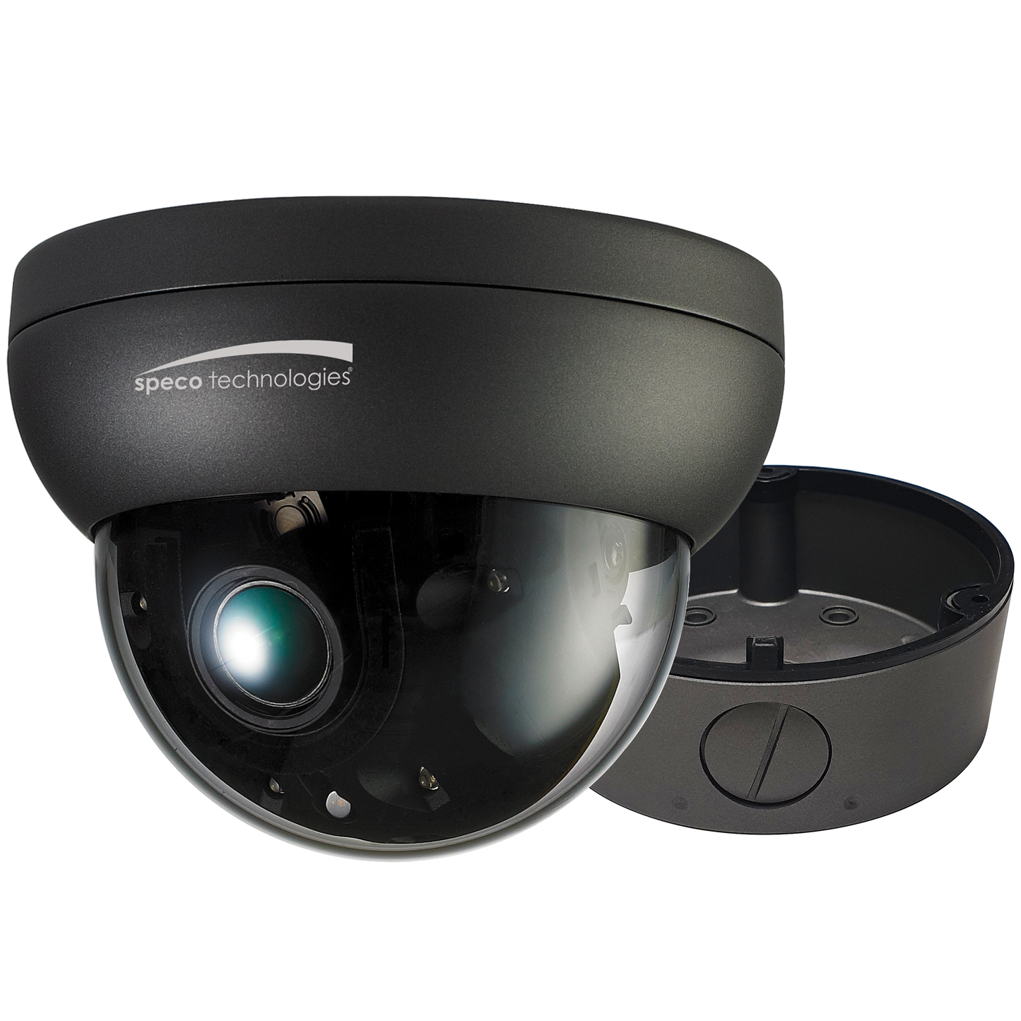 ( speco_HT7248TM2 ) 2MP HD-TVI Intensifier T Camera, 2.7-12mm Motorized Lens, Grey housing, Included Junc Box, TAA