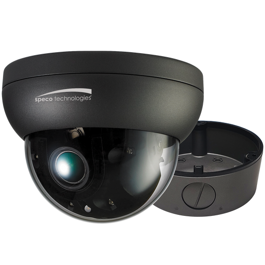 ( speco_HT7248TM2 ) 2MP HD-TVI Intensifier T Camera, 2.7-12mm Motorized Lens, Grey housing, Included Junc Box, TAA