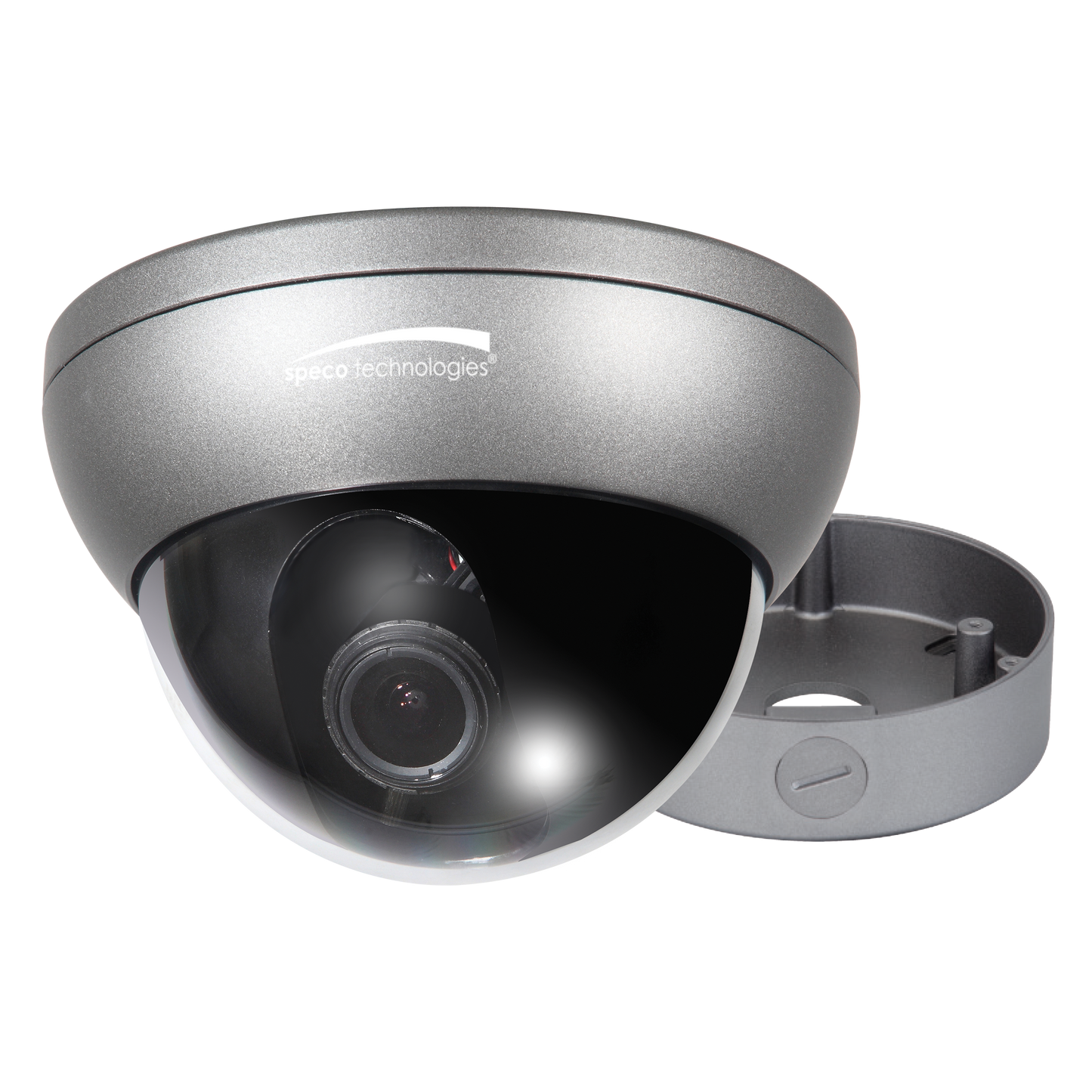 ( speco_HT7250T ) 2MP HD-TVI IntensifierT Vandal Dome Camera, 5-50mm lens, Grey Housing, Included Junc Box, UL, TAA