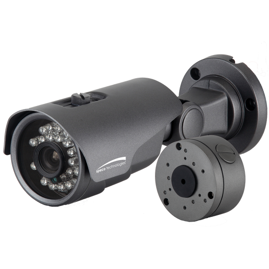 ( speco_HTB8TG ) 4K HD-TVI Bullet, IR, 2.8mm lens, Grey housing, Included Junc Box, TAA