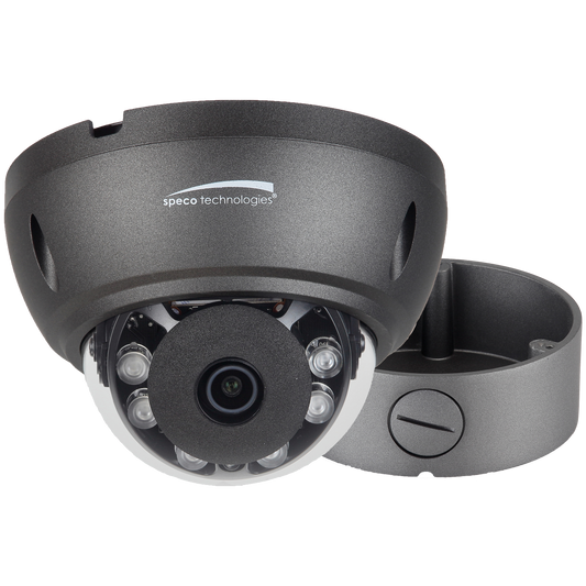 ( speco_HTD5TG ) 5MP HD-TVI Dome, IR, 2.8mm lens, Grey housing, Included Junc Box, TAA