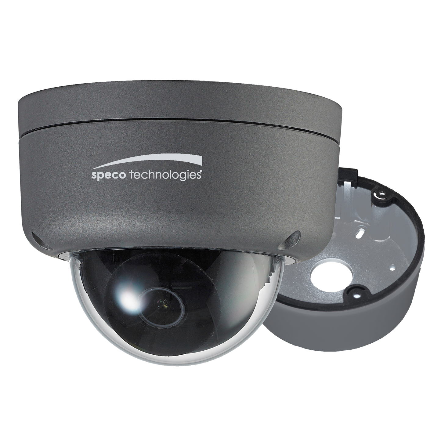 ( speco_HiD8 ) 2MP Ultra Intensifier HD-TVI Dome Camera, 3.6mm lens, Included Junction Box, Dark Grey, TAA