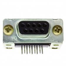 ( OS_205866-1 ) AMPHENOL CONN. D Sub Connector, DB9, Standard, Receptacle, AMPLIMITE HDP-20 Series, 9 Contacts, DE, Solder