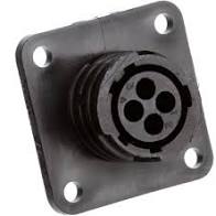 ( OS_206430-1 ) AMPHENOL CONN.  Circular Connector, CPC Series 1, Panel Mount Receptacle, 4 Contacts, Thermoplastic Body