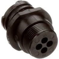 ( OS_206430-2 ) AMPHENOL CONN. Circular Connector, CPC Series 1, Cable Mount Receptacle, 4 Contacts, Thermoplastic Body