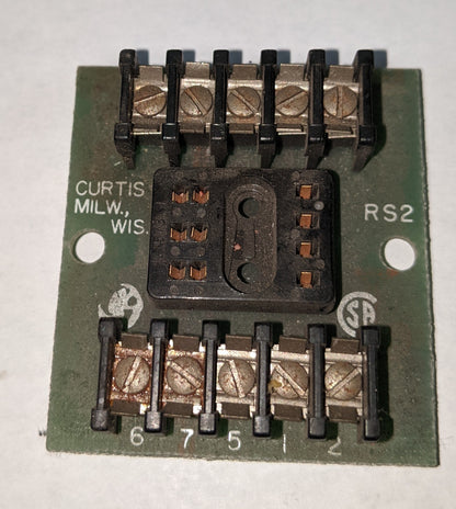 ( OS_RS2 )  Curtis Industries RS2  10-pin receptacle to accept miniature 2PDT relays with latching coils