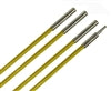 "Fiberfish Rod Kit, 1/4" Replacement Rods, 1-3' Male/Female, 1-3' Female/Female & 2 Bullnose Tips, Yellow" (besm_FIB104)