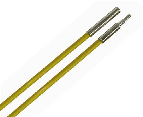 "Fiberfish Rod, 3' long x 1/4" Diameter Replacement Rod, Male / Female, Yellow" (besm_FIB114)