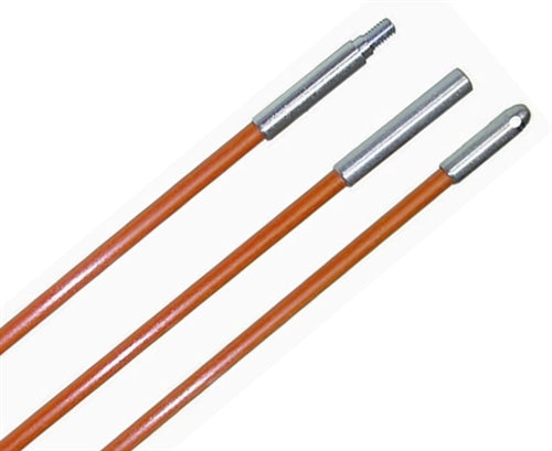 "Home Pro Line Kit, Wire Installation Rods, 4' length x 1/4" Diameter (12' Total Length) Orange" (besm_HPL100)