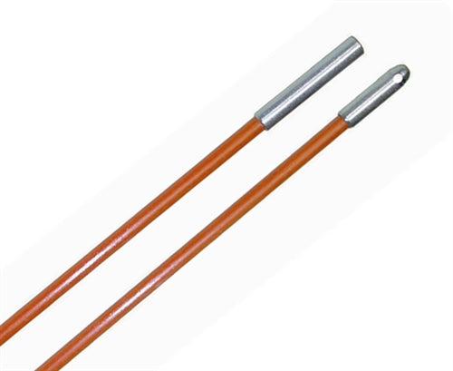 "Plastic Coated Fiberfish II Rod, 3' long x 3/16" Diameter Bullnose / Female, Orange" (besm_PCF214)