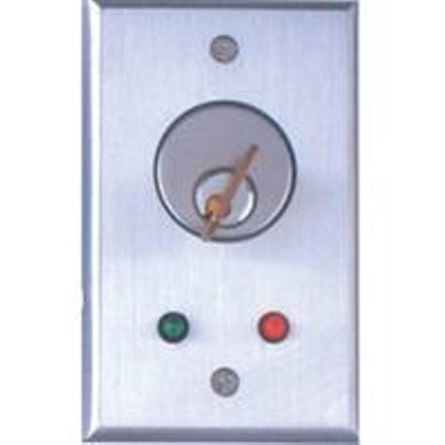 Flush Mount Key Switches - Cast Aluminum Faceplate, Single Gang Faceplate (CM-1130)