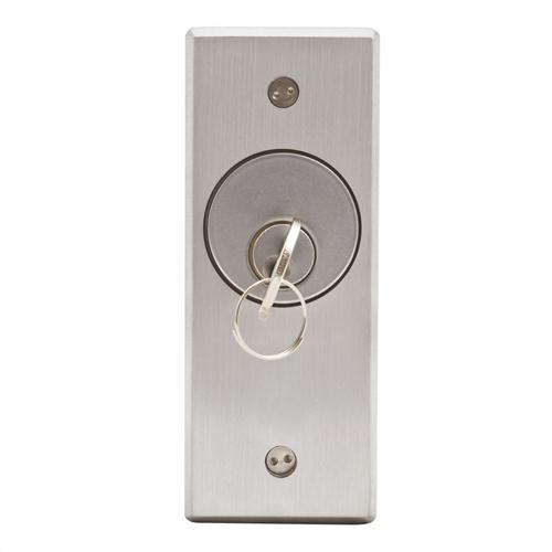 Flush Mount Key Switches - Cast Aluminum Faceplate, Narrow Faceplate (CM-2000)