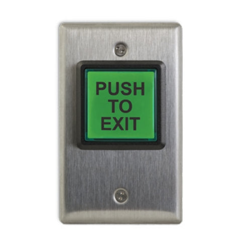 Square Illuminated Push/Exit Switch, 'ECONOMICAL' SINGLE LABEL SWITCHES (CM-30E)