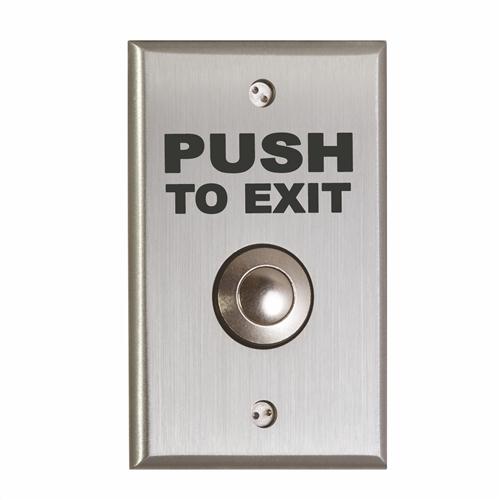 Mechanical Vandal Resistant Push/Exit Switch, Single Gang Faceplate (CM-9080PTE)