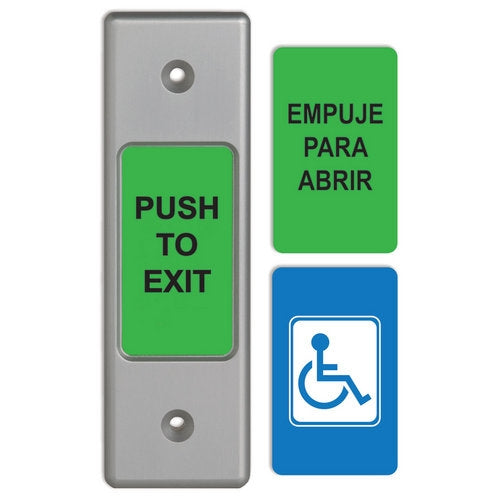 2"Piezoelectric Push/Exit Switch, Narrow Faceplate (CM-9710U)