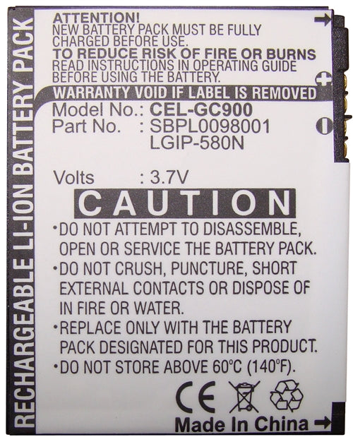 REPL. GC900 BATTERY  (CEL-GC900)