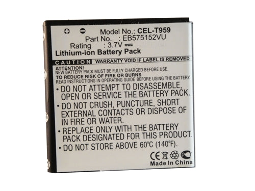 REPL. SAMSUNG SGH-T959 BATTERY   (CEL-T959)