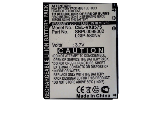 REPL. LG VX8575 BATTERY    (CEL-VX8575)