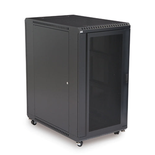 22U LINIER Server Cabinet - Convex/Glass Doors - 36" Depth (3102-3-001-22)