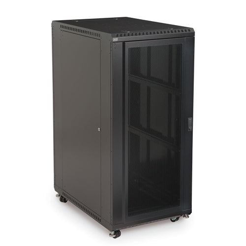 27U LINIER Server Cabinet - Convex/Glass Doors - 36" Depth (3102-3-001-27)