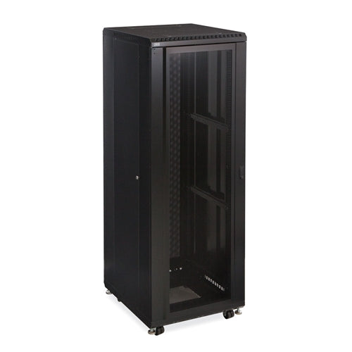 37U LINIER Server Cabinet - Convex/Glass Doors - 24" Depth (3102-3-024-37)