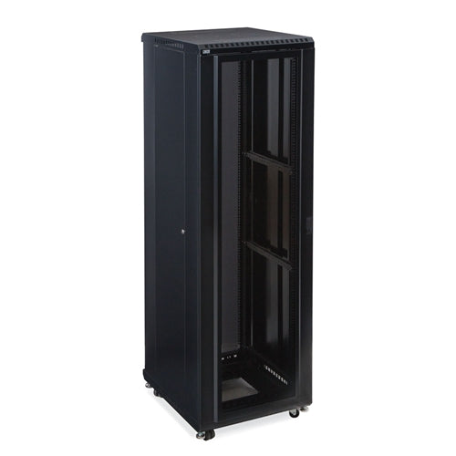 42U LINIER Server Cabinet - Convex/Glass Doors - 24" Depth (3102-3-024-42)