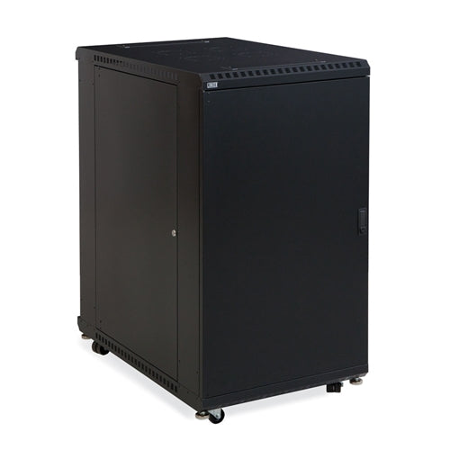 22U LINIER Server Cabinet - Solid/Convex Doors - 36" Depth (3104-3-001-22)