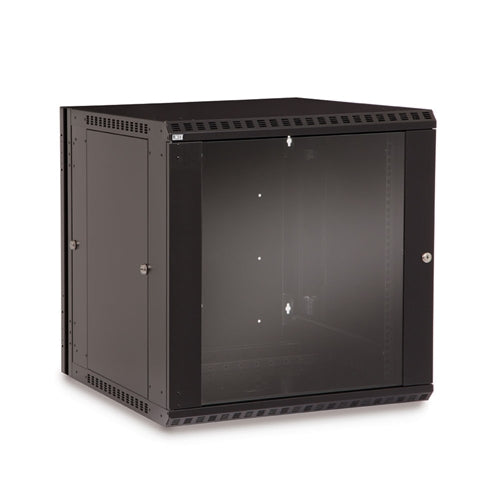 12U LINIER Swing-Out Wall Mount Cabinet - Glass Door (3130-3-001-12)