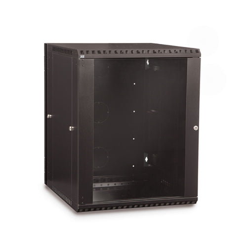 15U LINIER Swing-Out Wall Mount Cabinet - Glass Door (3130-3-001-15)