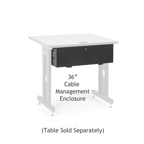 36" Training Table Cable Management Enclosure (5500-3-100-36)