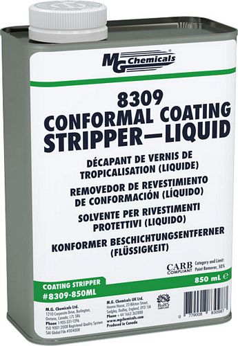 CONFORMAL COATING STRIPPER-Liquid (Case Pack) (mg_8309-850ML)