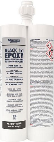 BLACK - Epoxy Potting and Encapsulating Compound 1:1 (mg_832HD-400ML)