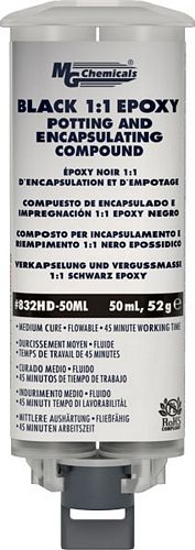 BLACK - Epoxy Potting and Encapsulating Compound 1:1 (mg_832HD-50ML)