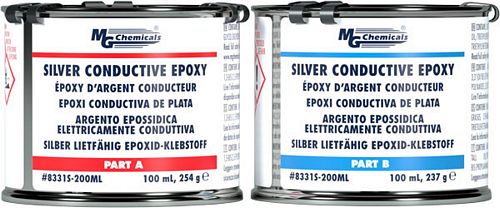 SILVER CONDUCTIVE EPOXY, 4 HR POT LIFE, HIGH CONDUCTIVITY (mg_8331S-200ML)