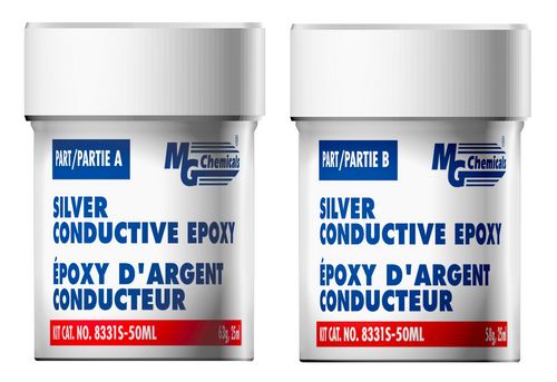 SILVER CONDUCTIVE EPOXY, 4 HR POT LIFE, HIGH CONDUCTIVITY (mg_8331S-50ML)