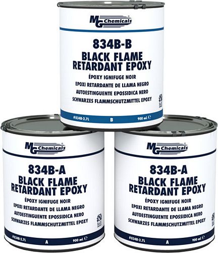 BLACK FLAME RETARDANT EPOXY (mg_834B-2.7L)