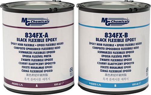 Black Flexible Epoxy Thermally Conductive Â Flame Retardant Encapsulating and Potting Compound (mg_834FX-1.7L)