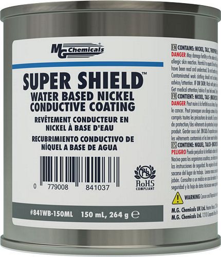 SUPER SHIELDÂ Water Based Nickel Conductive Coating (mg_841WB-150ML)