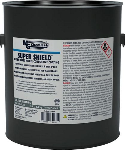 SUPER SHIELDÂ Water Based Nickel Conductive Coating (mg_841WB-3.78L)