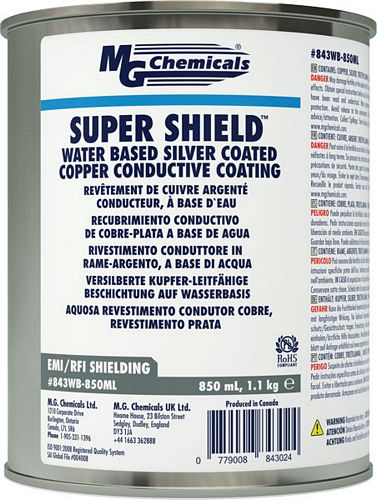 Super Shield Water Based Silver Coated Copper Conductive Coating (mg_843WB-850ML)