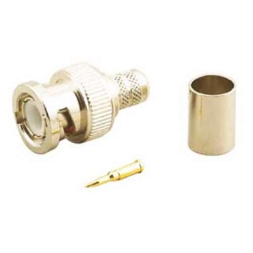 "MALE DUAL CRIMP PLUG, RG-6" (BNC-3023P)