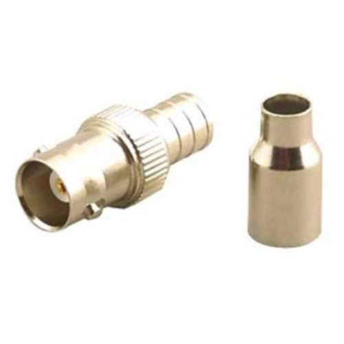 "FOR RG58/U, 2-PIECE CRIMP PLUG" (BNC-7072P)