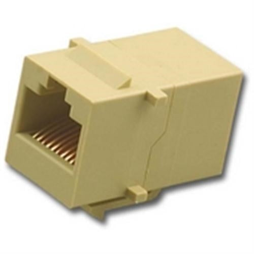 "MODULAR FEED THRU 10P10C JACK, IVORY" (DC-1021-10-IV)