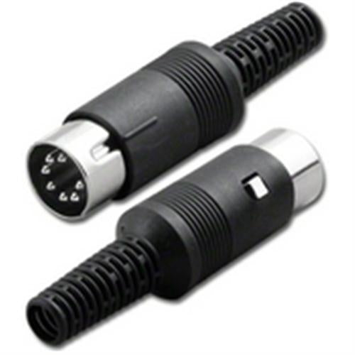 "DIN CONNECTOR, 7PIN/MALE, SOLDER TYPE" (DIN-46000-7P)