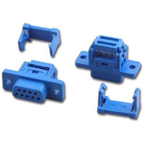 "PKGD IDC DB9/F BLUE, ALL PLASTIC SHELL" (IDC-9F-BLUE-P)